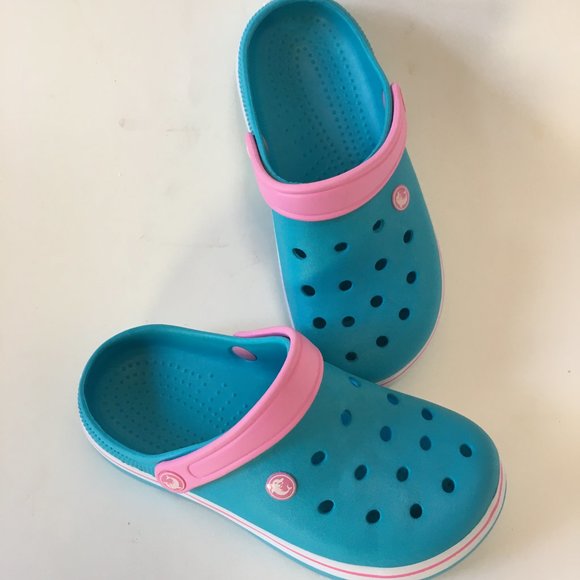 Unbranded Kids Clog Sandals Shoes Blue Pink White Dolphin Water Size 3 34 Child - Picture 3 of 12